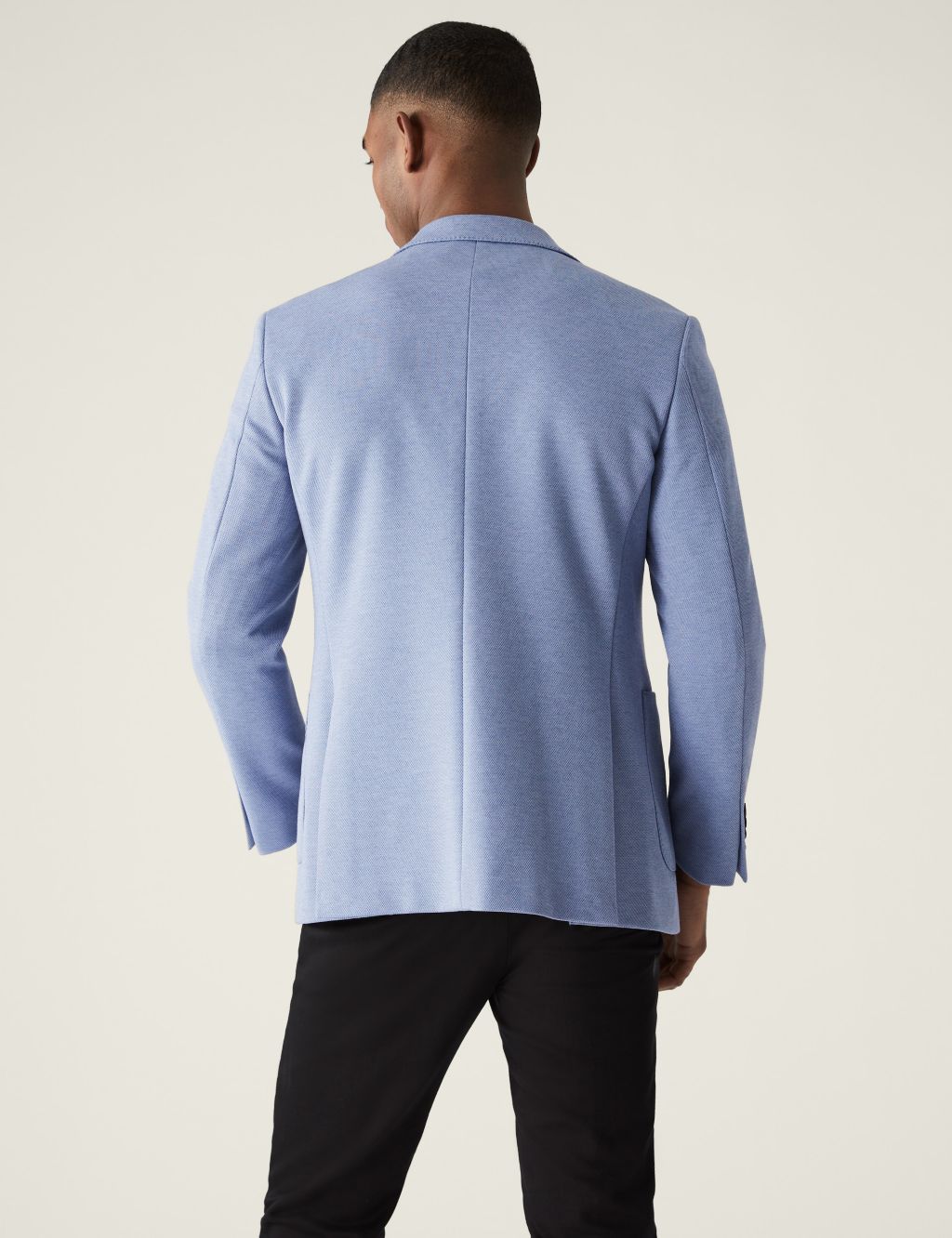 Textured Jersey Jacket with Stretch image 4