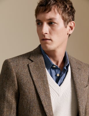 York Tailored Fit Harris Tweed Blazer