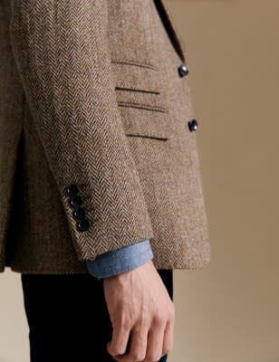 York Tailored Fit Harris Tweed Blazer