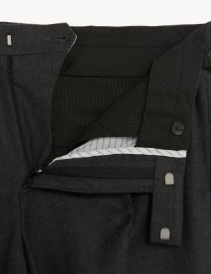

Mens M&S Originals Hose aus reinem britischen Wollflanell „Winchester“ - Charcoal, Charcoal