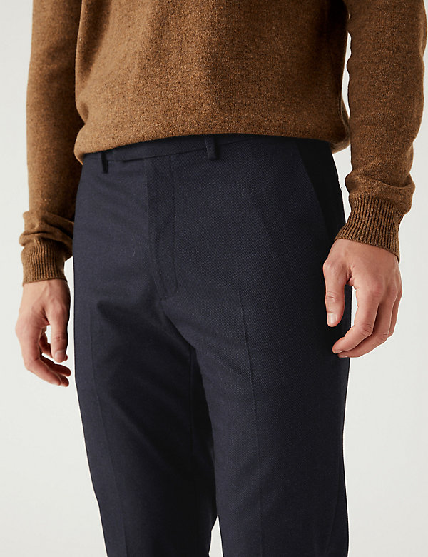 Twill Flannel Stretch Trousers - NL