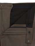 Tailored Fit Twill Flannel Stretch Trousers