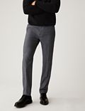 Textured Stretch Trousers