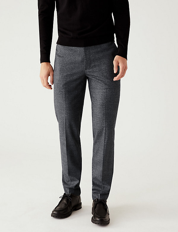 Check Stretch Trousers - AE