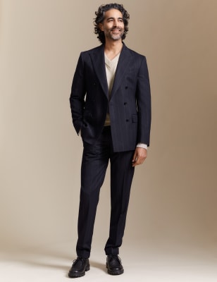 Middleton Pure Wool Pinstripe Blazer