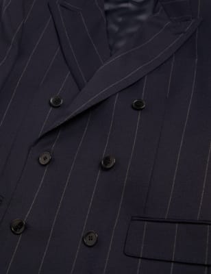 

Mens M&S Originals Middleton Pure Wool Pinstripe Blazer - Navy, Navy