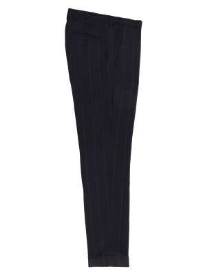 

Mens M&S Originals Middleton Pure Wool Pinstripe Trousers - Navy, Navy