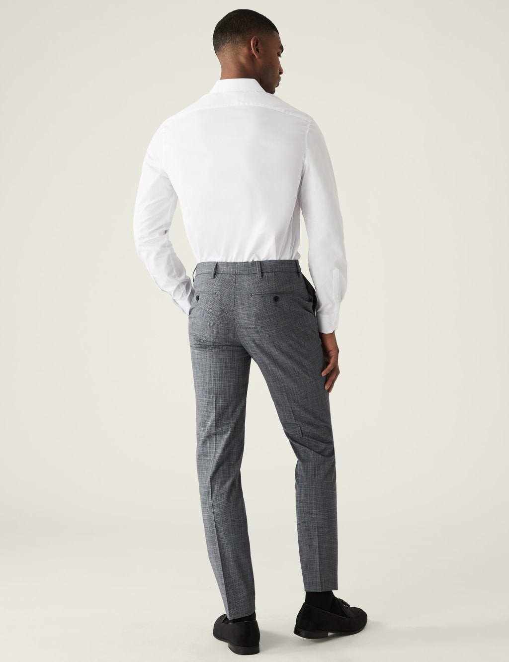 Textured Stretch Trousers image 3