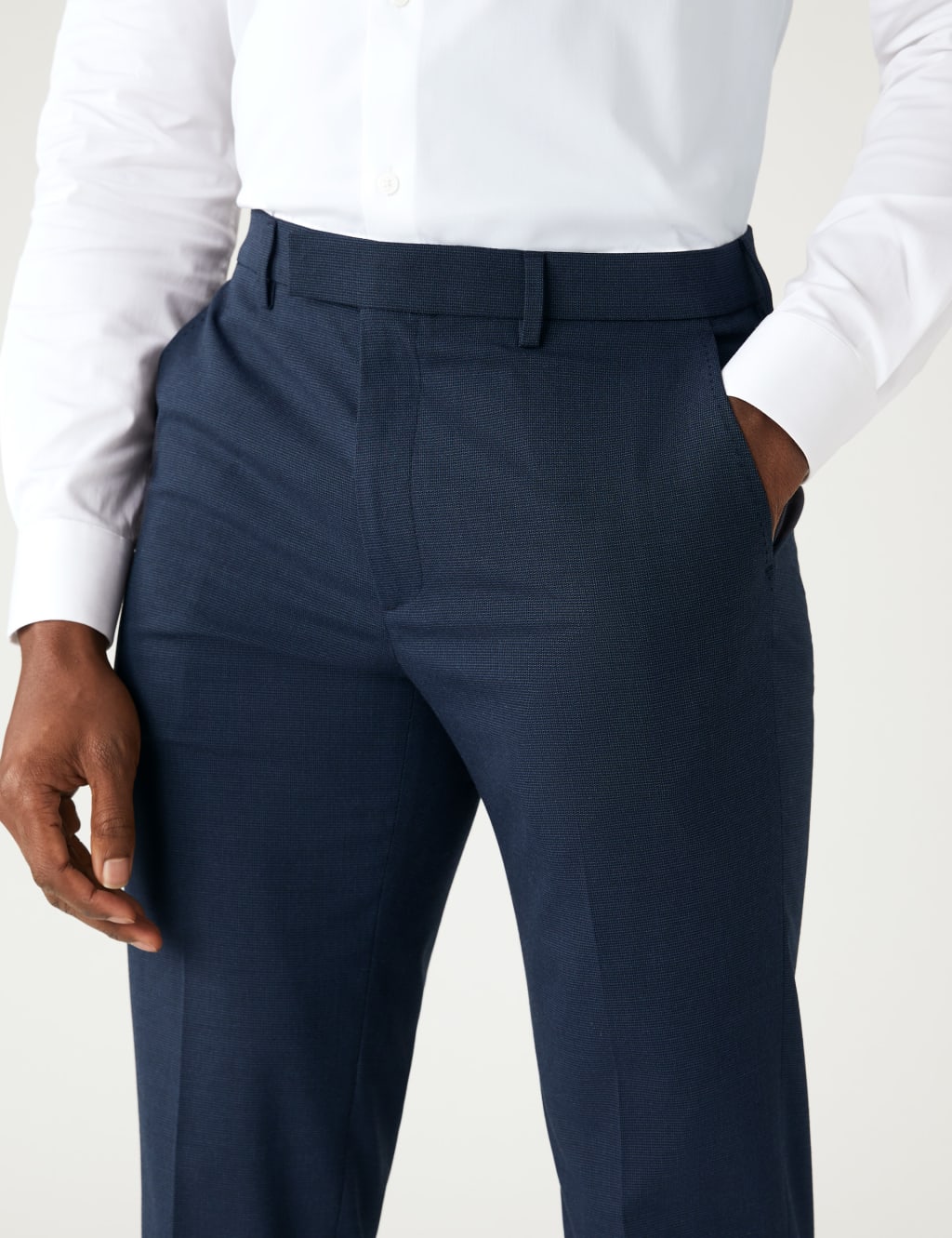 Textured Stretch Trousers image 3