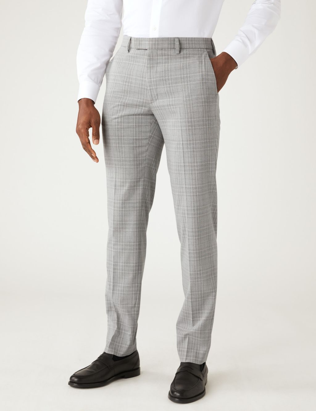 Check Stretch Trousers image 3