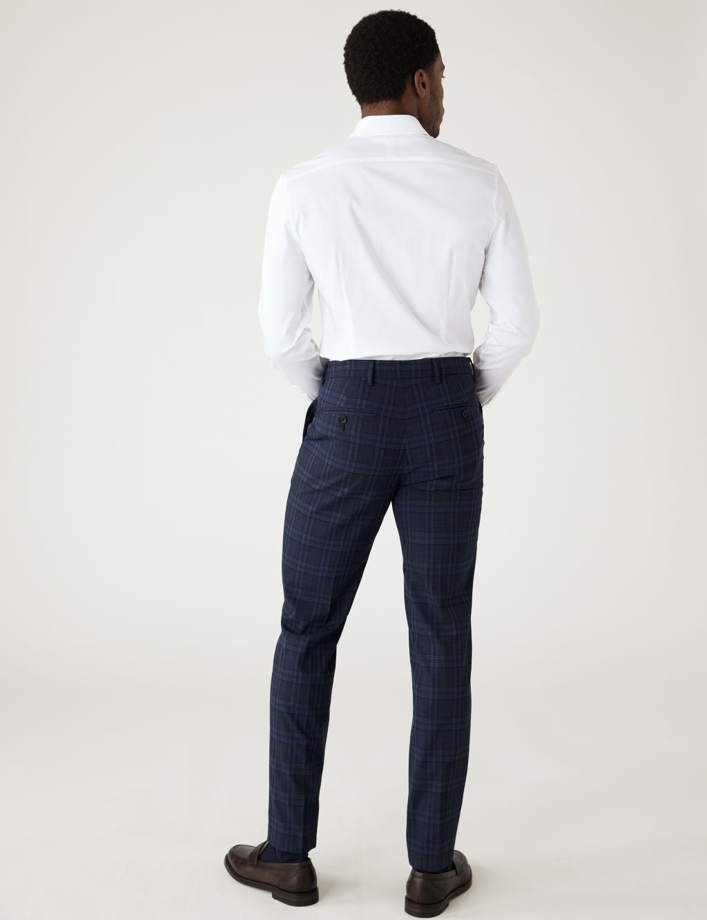 Check Stretch Trousers image 4