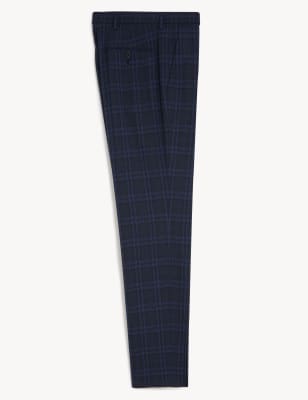 Check Stretch Trousers