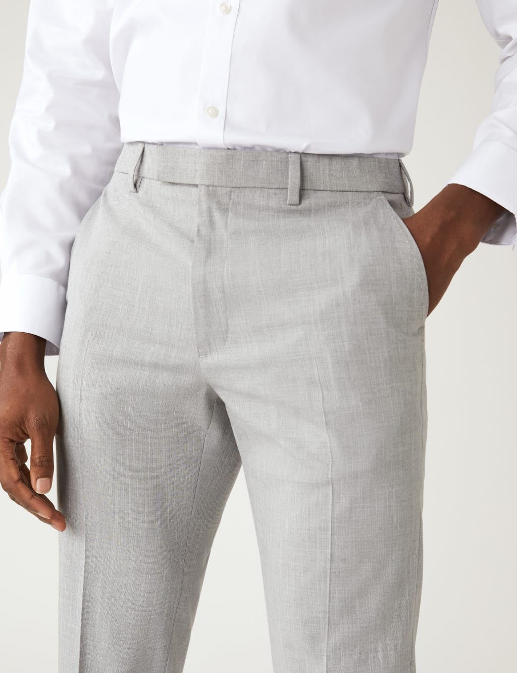 Textured Stretch Trousers image 3