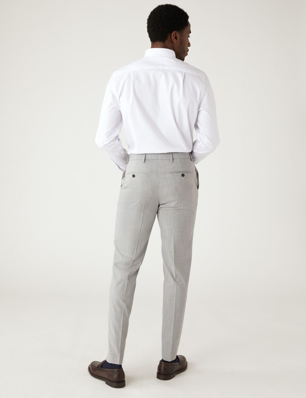 Textured Stretch Trousers image 5