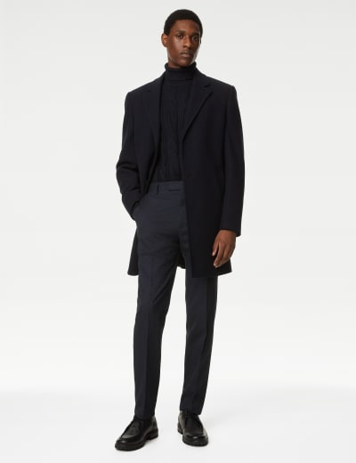 Textured Stretch Trousers