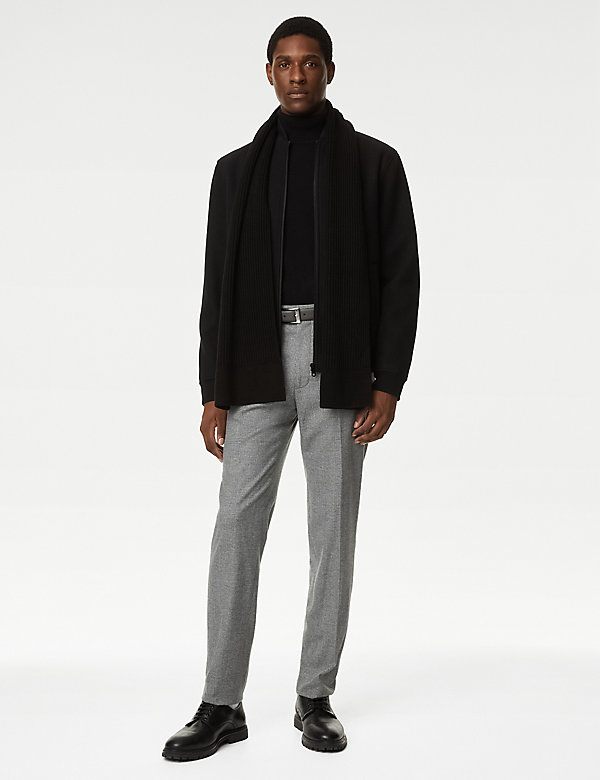 Tailored Fit Check Stretch Trousers - IT