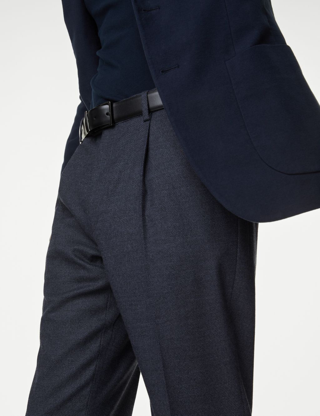 Textured Stretch Trousers image 4