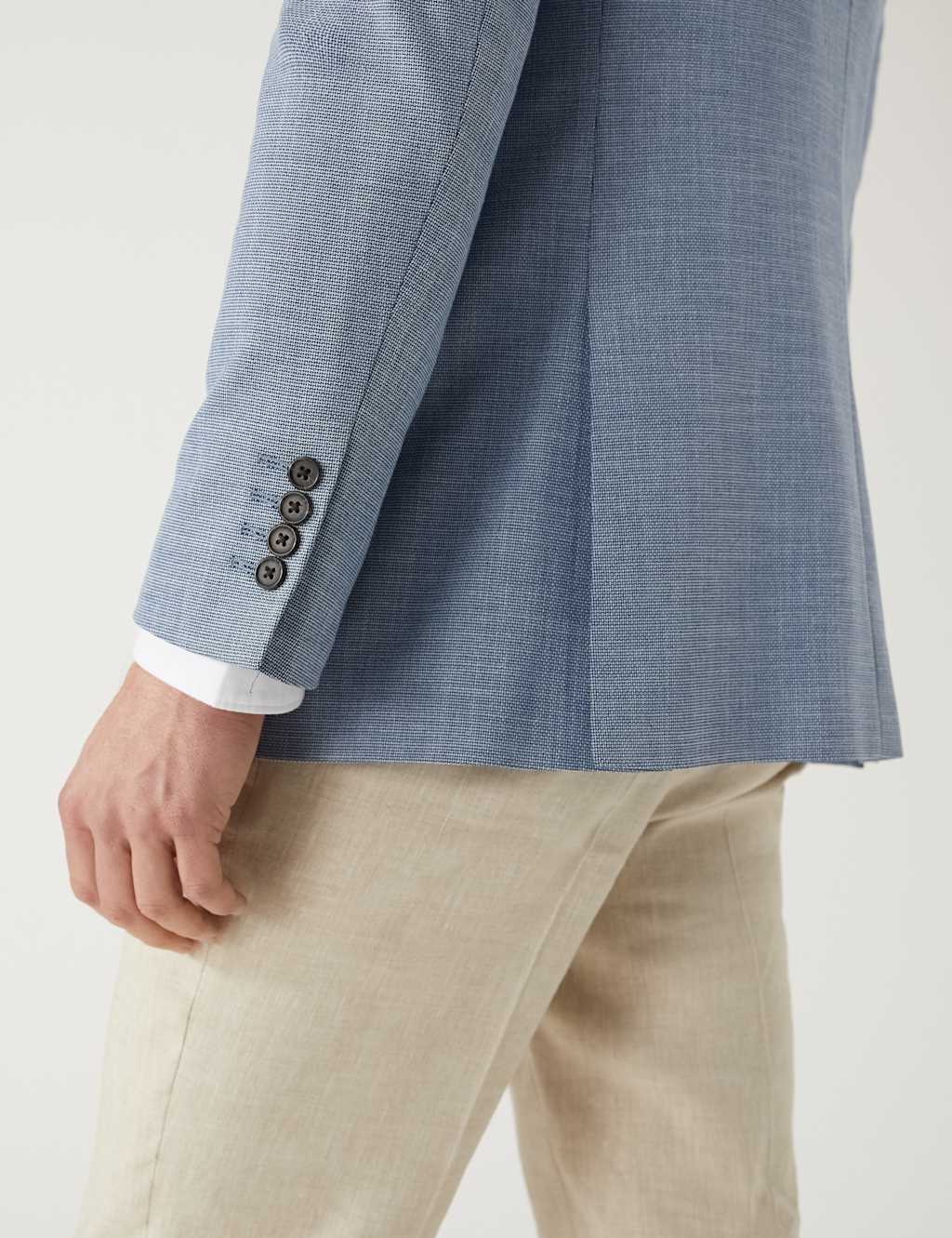 Textured Stretch Blazer image 3