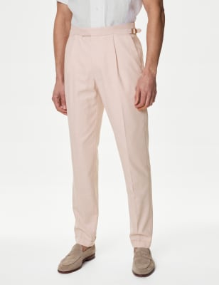 

Mens M&S Collection Hose mit Stretchanteil und Strukturmuster - Neutral, Neutral
