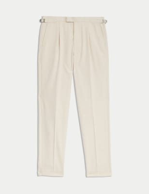 Pleat Front Tailored Trousers