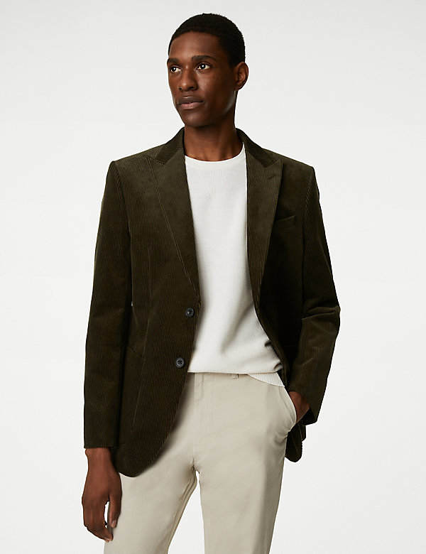 Cotton Rich Cord Blazer | M&S AU