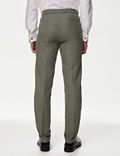 Linen Rich Single Pleat Elasticated Trousers