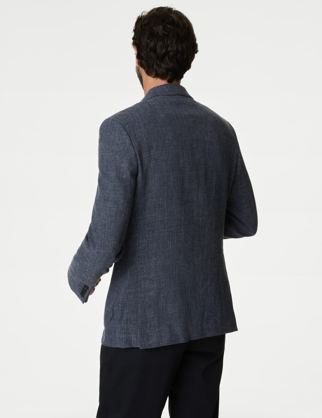 Italian Linen Blend Textured Blazer image 5