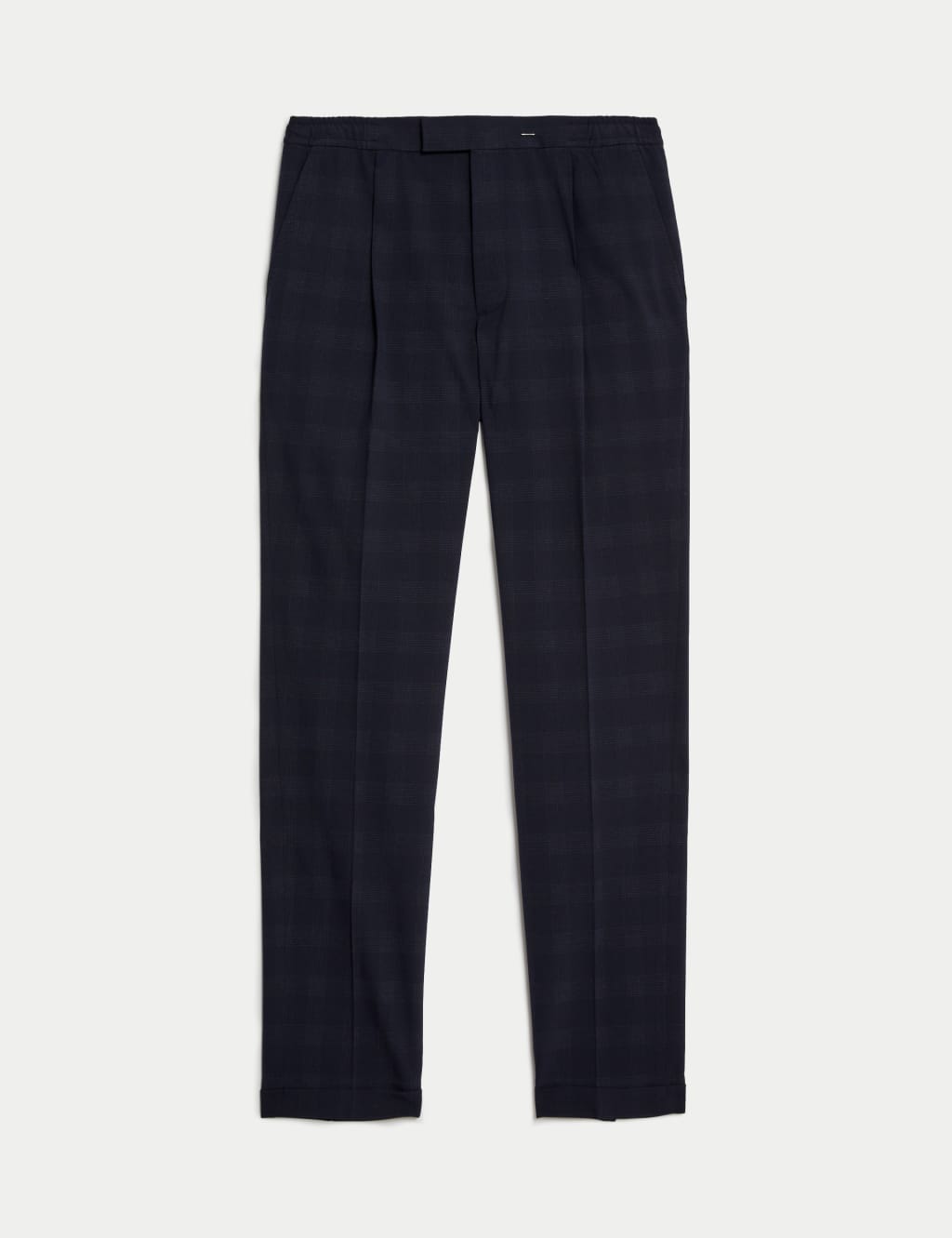 Menâs Single-Pleat Smart Trousers | M&S