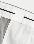 Pantalon à pinces et taille active à motif texturé