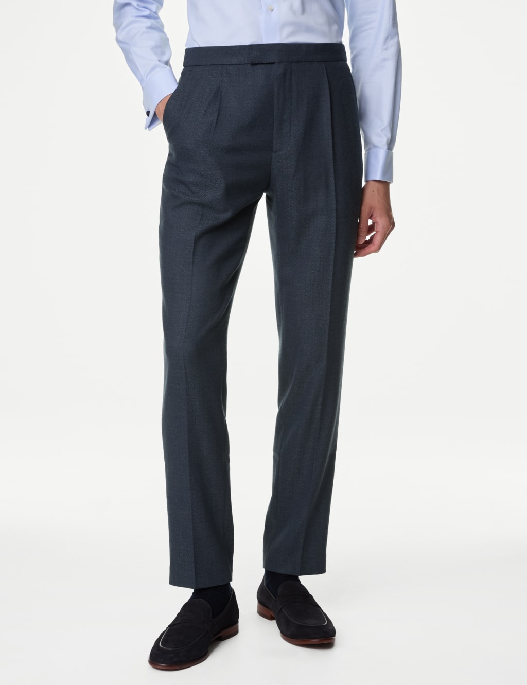 Men’s Navy Trousers | M&S