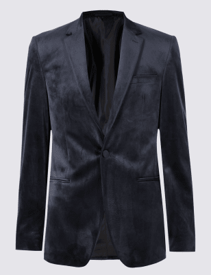 m&s mens velvet jacket