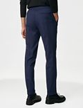 Single Pleat Brushed Stretch Trouser