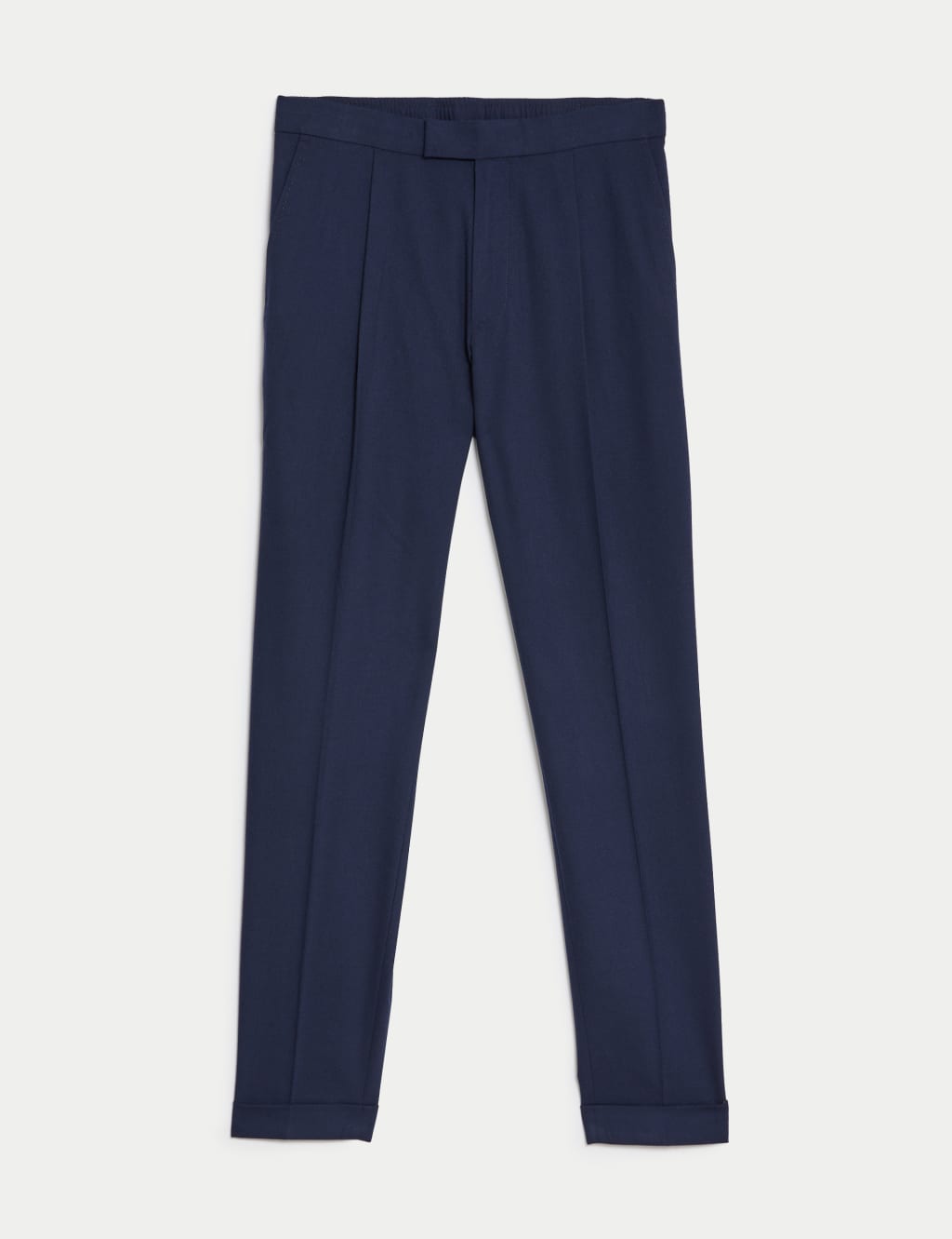 Single Pleat Brushed Stretch Trouser image 8