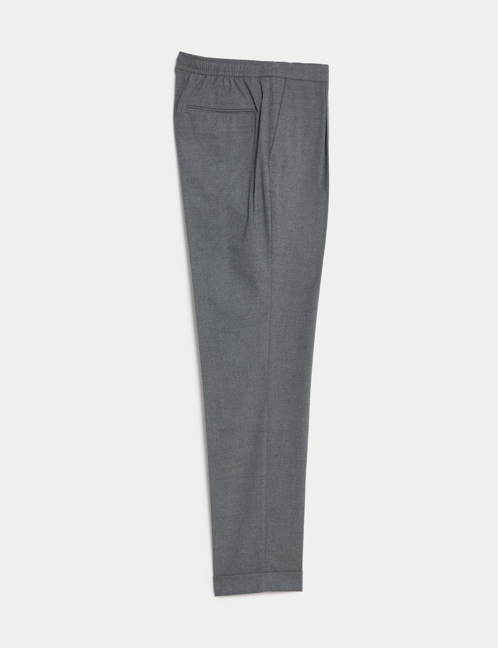 Single Pleat Brushed Stretch Trouser image 2