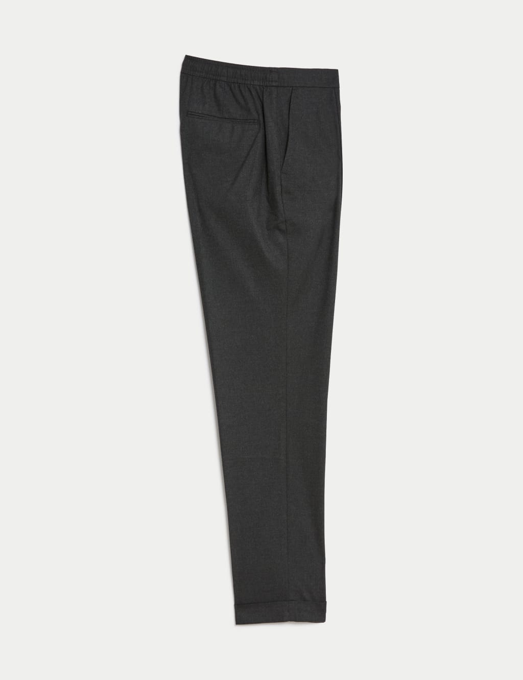 Single Pleat Brushed Stretch Trouser image 2