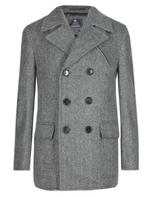 Best of British Pure Wool Pea Coat | M&S Collection | M&S