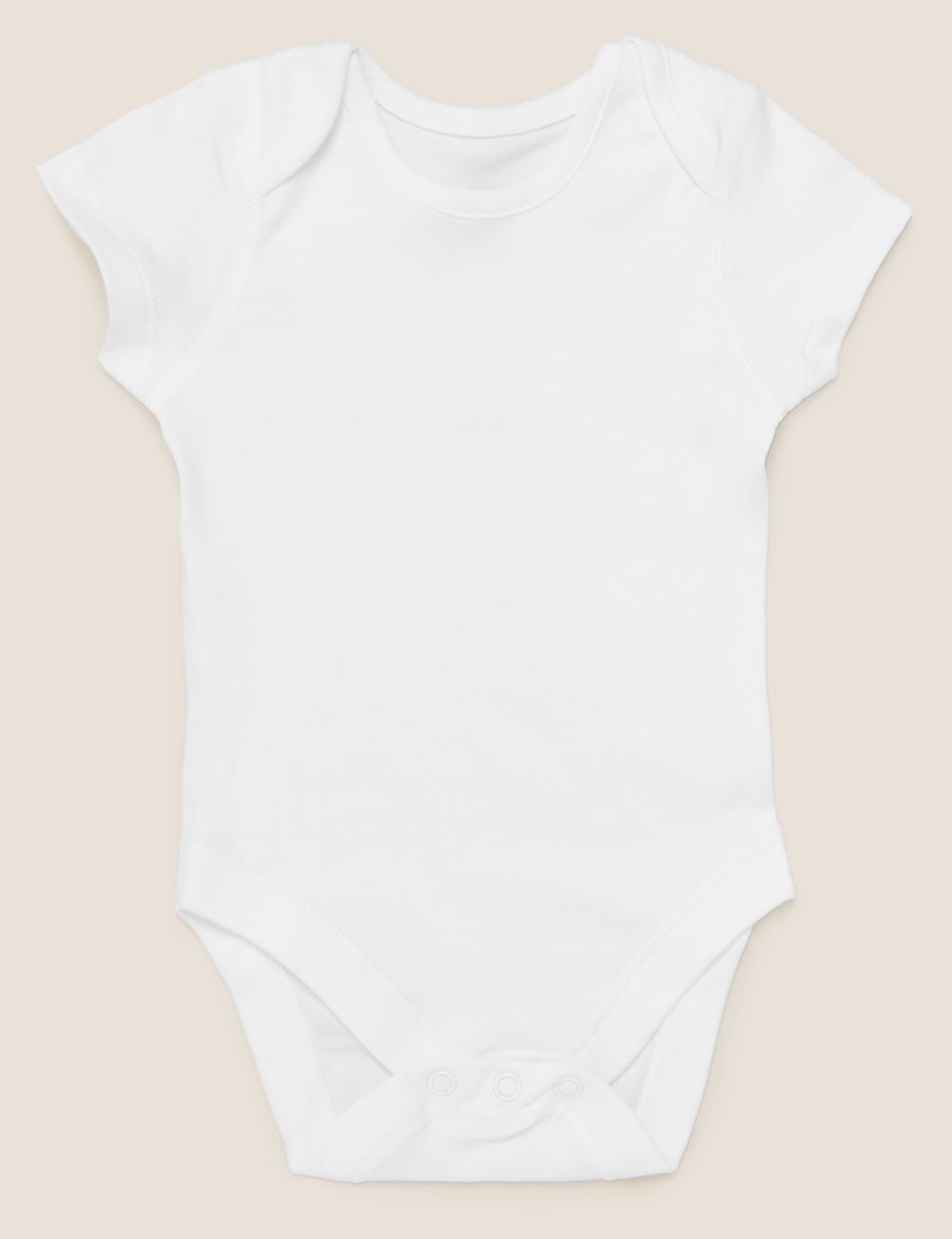7pk Pure Cotton Short Sleeve Bodysuits (5lbs-3 Yrs) image 4