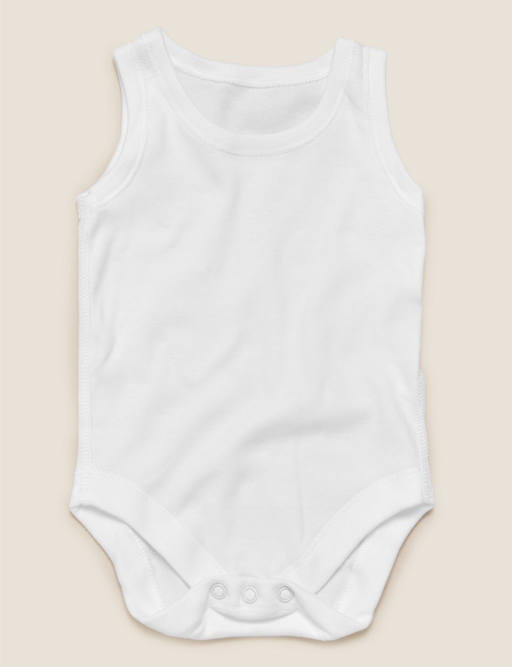7pk Pure Cotton Sleeveless Bodysuits (5lbs-3 Yrs) image 2