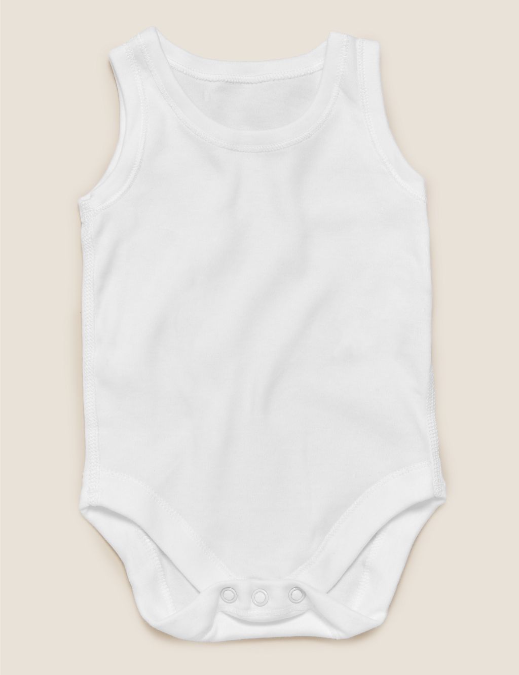 7pk Pure Cotton Sleeveless Bodysuits (5lbs-3 Yrs) image 4