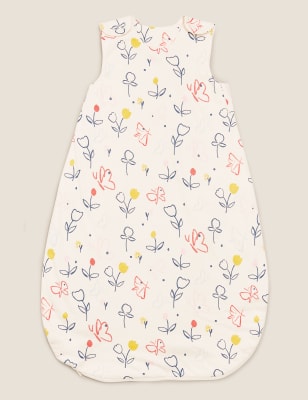 

Girls M&S Collection Organic Cotton 1.5 Tog Floral Print Sleeping Bag (0-18 Mths) - Cream Mix, Cream Mix