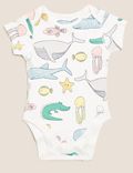 5pk Pure Cotton Sea Creatures Bodysuits