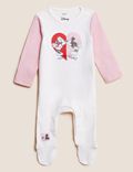 2pk Pure Cotton Minnie Mouse™ Sleepsuits (0-3 Yrs)
