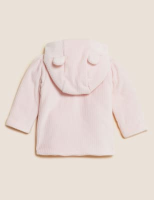 

Girls M&S Collection Cotton Rich Velour Hooded Jacket (0-3 Yrs) - Pink, Pink