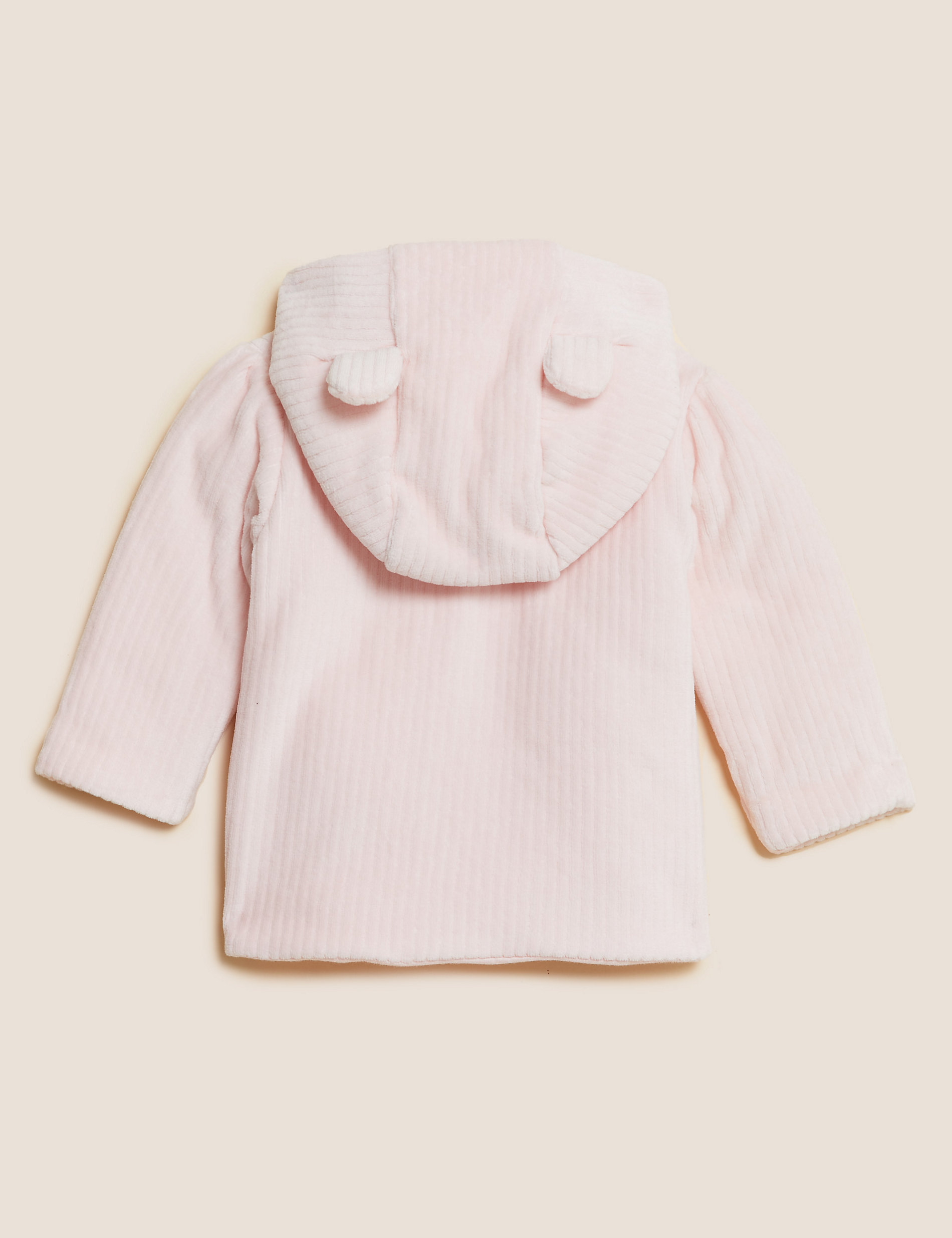 Cotton Rich Velour Hooded Jacket (0-3 Yrs)