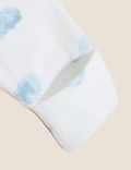 Cotton Rich Velour Cloud Sleepsuit (7lbs - 12 Mths)