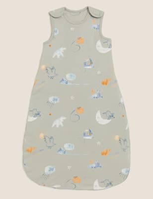 

M&S Collection Saco de dormir 100% algodón con resistencia térmica de 2,5 tog (0-36 meses) - Green Mix, Green Mix