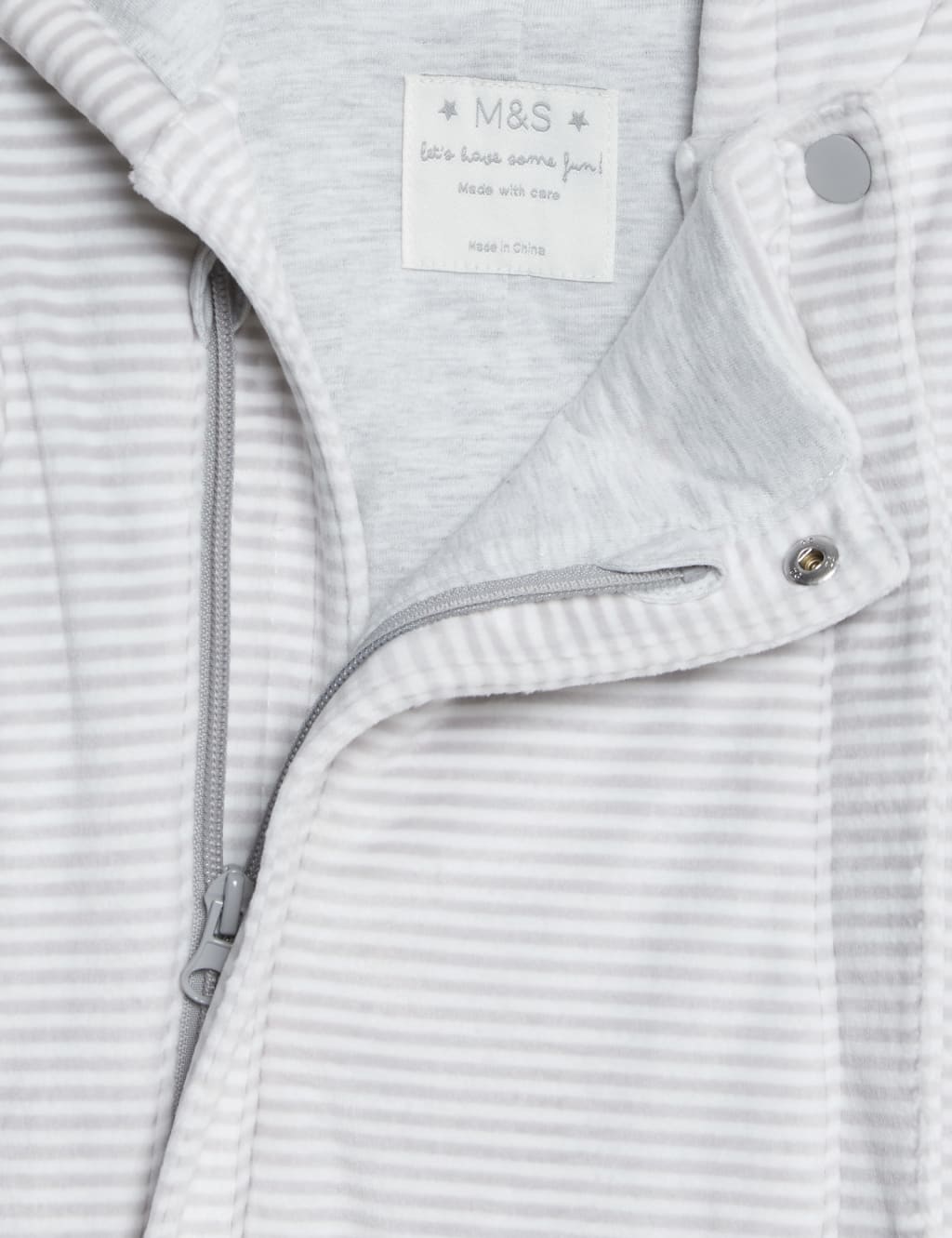 Velour Striped Pramsuit (0-12 Mths) image 3