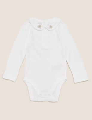 

Unisex,Boys,Girls M&S Collection Organic Cotton Elephant Bodysuit (7lbs- 12 Mths) - Ivory, Ivory