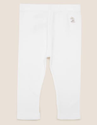 

M&S Collection Leggings aus Bio-Baumwolle mit Nashornmotiv (3,2 kg - 12 Monate) - Ivory, Ivory