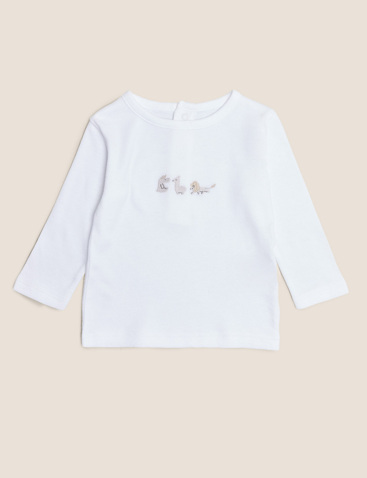 2pc Organic Cotton Embroidered Outfit (7lbs- 12 Mths)